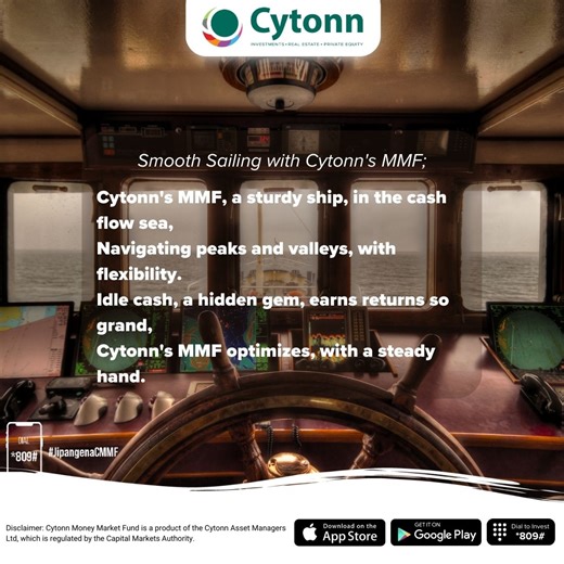 Stanza two of Allan's mesmerising CMMF poem is here! Explore the enchanting world of Money Market Funds through his lyrical talent. Don't miss out on the journey! To sign up simply dial *809#, download the Cytonn App at https://clients.cytonn.com/mobile, or sign up at https://clients.cytonn.com/apply/invest. | Cytonn Investments