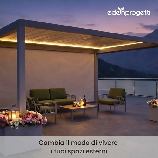 Installazione Pergola Bioclimatica su un terrazzo