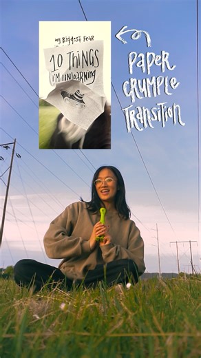 catherine lee on Instagram: "TUTORIAL: paper crumple transition // how i made this! this is my all-time favorite mixed media transition! it's super versatile - you can use it to transition into both videos and images of any size. try it out! -- #mixedmedia #tutorial #premierepro #edit #papercrafts #craft #videoeditor #lesson #art #transition #paper #crumple"