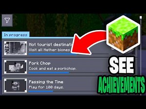How To See Minecraft Achievements Bedrock! - Tutorial