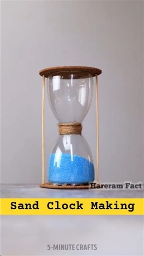 How To Make A Sand Clock At Home । Sand Clock Making Using Old Bottle । #homecraft #promotion