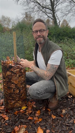180K views · 23K reactions | You’ve got to watch this!!  ❓Got loads of leaves in your garden? This is what you need to do with them!   And make sure you smash that follow button now for loads more garden projects, hints and tips, from me… every single day! #Gardening #DIY | Adam Kirtland - View From The Potting Bench | Facebook