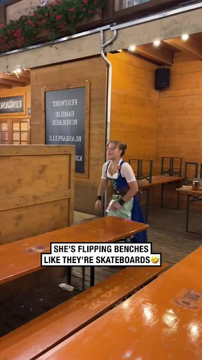 Celina's Impressive Rodeo Dance at Oktoberfest Beer Hall in Germany