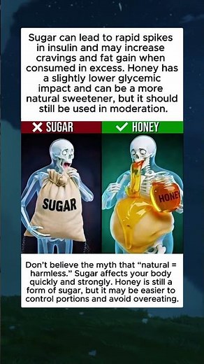 Sugar vs Honey The Internal Battle! 🍯🚫 3D Anatomy Reveals Truth!