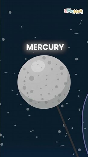 🌑 PLANET MERCURY! | ☀️ Learn The Solar System 🌌 | EMoMee #shorts #kids