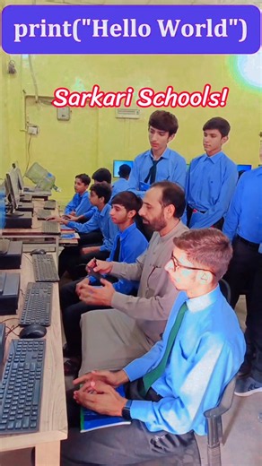 Learning Is Everything 💻 | Python Hello World Practical | Computer Lab #Shorts