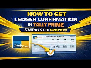 how to get ledger confirmation in tally prime