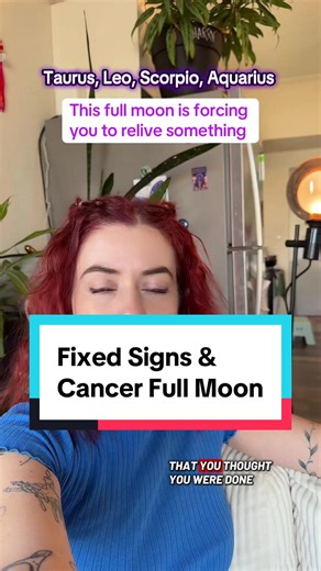 Taurus, Leo, Scorpio, and Aquarius you as the fixed signs this full moon on jan 3rd is forcing you to relive something so that you make a change. Let’s talk about it. #zodiacsigns #horoscope #fullmoon #fixedsigns #astrologyvibes