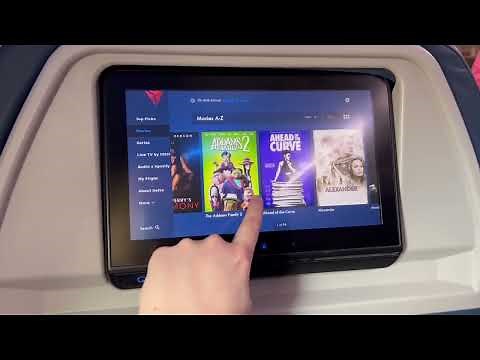 IN-FLIGHT ENTERTAINMENT DELTA AIRLINES | A320-200 First Class Seat | Domestic Flight ATL - OKC
