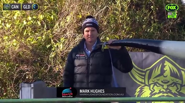 Canberra Raiders allow Mark Hughes to blow the viking horn at the NRL