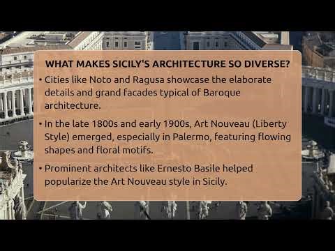 What Makes Sicily's Architecture So Diverse? - Story Of Italy