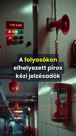 A folyosókon elhelyezett piros kézi jelzésadók nem dísznek vannak, hanem az azonnali beavatkozás lehetőségét teremtik meg emberi észlelés esetén. Ezt az eszközt kizárólag akkor szabad használni, ha valaki konkrét tüzet vagy füstöt lát, mivel a gomb benyomása azonnal, késleltetés nélkül indítja a riasztást és a tűzoltók értesítését. Téves jelzés esetén a rendszer csak speciális kulccsal állítható vissza, ami komoly adminisztrációval jár. A munkatársak oktatása a helyes használatról megelőzi a fel