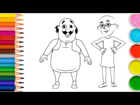 How to Draw Motu Patlu Cartoon l Motu Patlu Drawing l Easy Drawing