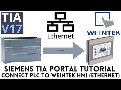 Weintek HMI to Siemens s7-1200 PLC connection via ethernet