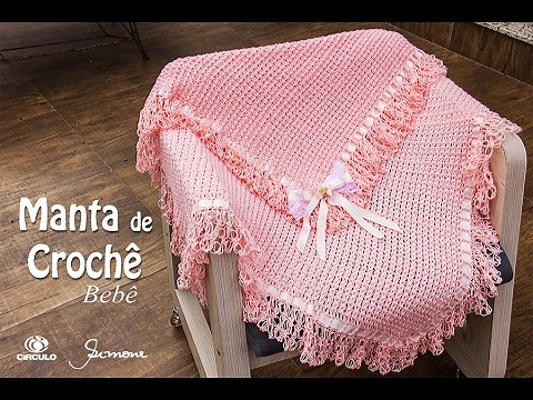 Manta de Crochê para bebê - Professora Simone Eleotério