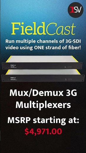 Streamline Your Studio Setup With FieldCast's Mux/Demux 3G Multiplexers!