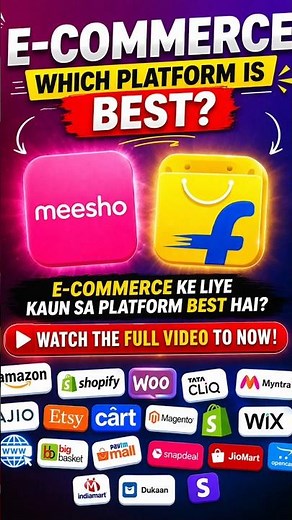 Best E-Commerce Platform for Beginners? Meesho vs Flipkart (Full Guide)