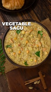 Vegetable Sagu | Mixed vegetable Saagu Recipe | Side dish for Poori | Veg Kurma Recipe #vegetablesagu #reels #mixedvegetablesaagurecipe #sidedishforpoori #vegkurmarecipe #karnatakastylevegetablesagu #homecookingshow To Make Masala Paste Coconut - 1 Cup Roasted Chana Dal - 2 Tbsp Cashew Nuts Whole Spices ( Cinnamon, 2 Cardamom, Cloves ) Cumin Seeds - 1 Tsp Fennel Seeds - 1 Tsp Garlic - 4 Cloves Ginger Green Chilli - 5 Nos Curry Leaves Coriander Leaves Mint Leaves Salt Water To Make Vegetable Sagu