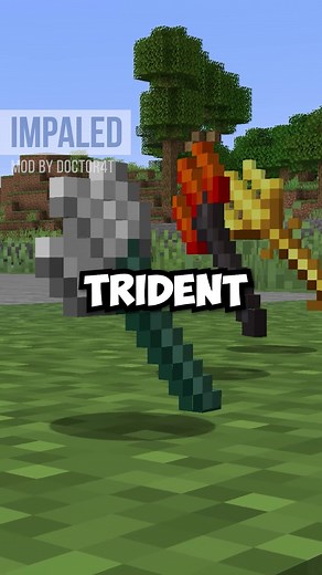 Tridents are finally useful in Minecraft! | golden trident minecraft