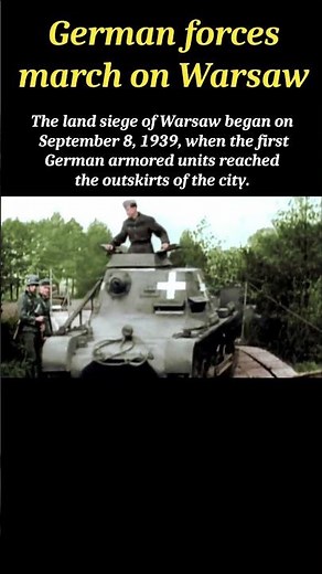 The German Army Marches on Warsaw (1939) 🇵🇱 #ww2 #history #militaryhistory