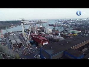 Największy na świecie prom hybrydowy wypływa ze stoczni CRIST w Gdyni