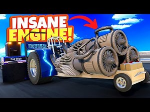 This Tractor Pull Rig Has the Craziest Engine Build Ever! (BeamNG Drive Mods)