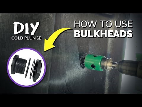 How to Use Bulkhead Fittings and Drill holes in Your DIY Stock Tank Cold Plunge