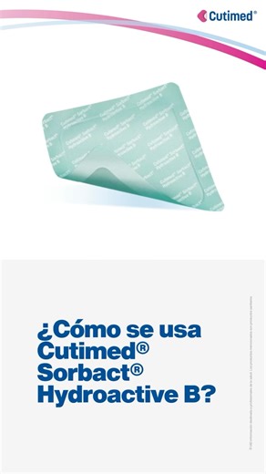 Cutimed España on Instagram: "Tutorial paso a paso: Cómo aplicar Cutimed® Sorbact® Hydroactive B Descubre cómo manejar eficazmente heridas con exudado leve a moderado gracias a este apósito de gel absorbente con tecnología Sorbact, que atrapa bacterias sin liberar agentes activos. - Aplicación sencilla y rápida - Borde adhesivo de hidrogel sin látex para una fijación segura y cómoda - Control del exudado en heridas crónicas, postquirúrgicas y traumáticas - Uso hasta 4 días para mantener un ambie