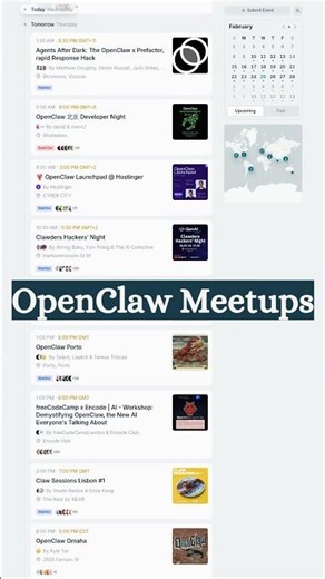 OpenClaw Meetups: Find One Near You
