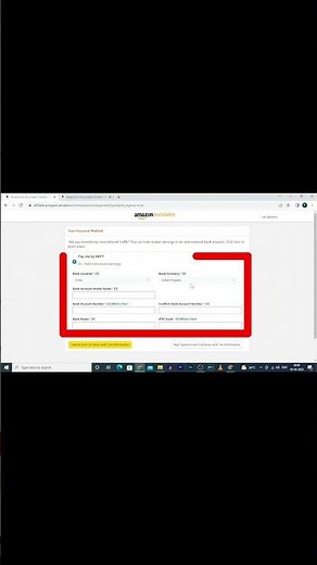 How to Add Payment Information on Amazon Associates Account?