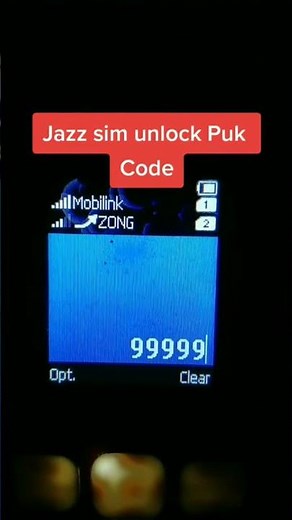 jazz sim unlock Puk Code