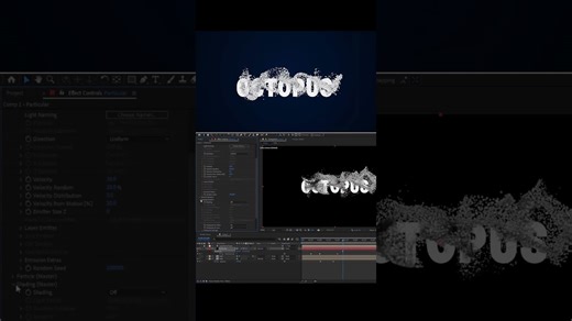 Logo and text reveal in After Effects