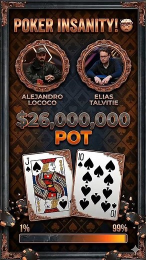 POKER INSANITY! 🤯 $26,000,000 All-In with J-10!