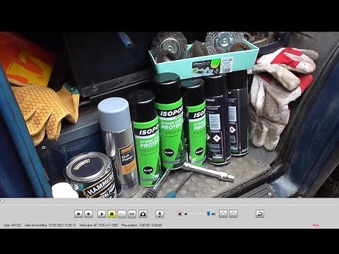 Ep 8, part 2 of 2. Mk5 Transit, spraying stone chip paint on the underside of the van.