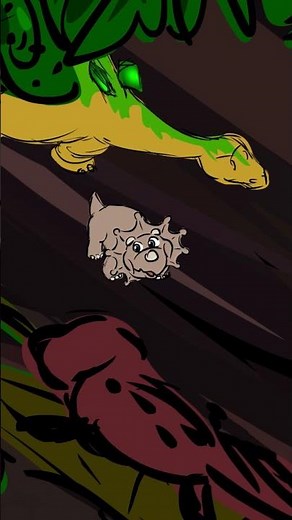 Stegosaurus Walking in the forest