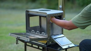 Table M Tent Stove Series – Stainless Steel, Supports Wood and Pellet Fuel for Outdoor Use Only (With GreenEngine Pellet Kit, Table M Max)