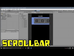 How to make scrollbar in unity