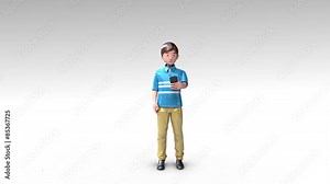 Cloud computing service connected people for using mobile device and PC(white background)