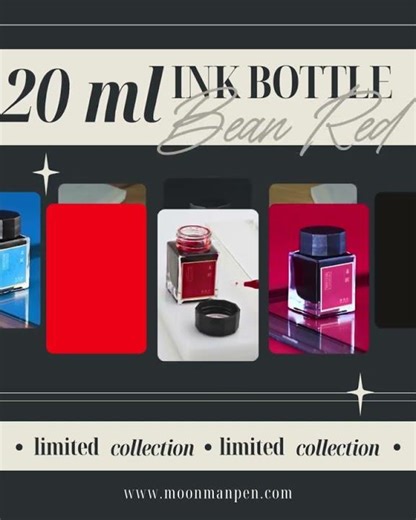 Bring your writing to life with Moonman’s vibrant 20 ml ink — smooth flow, non-toxic. #MoonmanInk