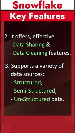 What are the Key Features of Snowflake ? | Most Asked Interview Q&A