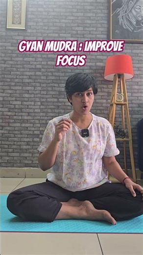 Boost Focus and Memory by practicing for 10mins daily. #ayurvedictips #mudrahealing #yoga