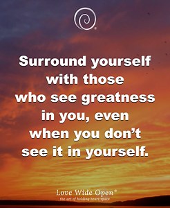 14K views · 1.3K reactions | Surround yourself with positive people who will see your shine and help you shine more brightly. | Love Wide Open | Facebook