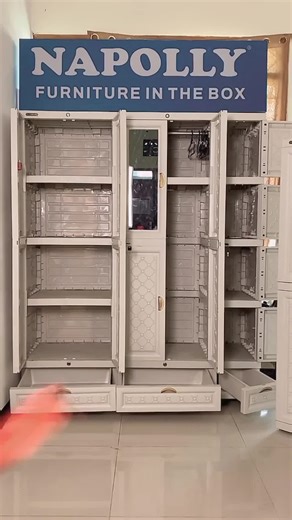 Napolly Medium Cabinet with Mirror and Drawers