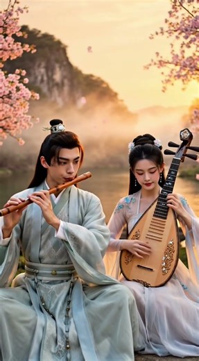 Chinese instrumental music, emotional dizi flute melody, soft pipa plucking and gentle guzheng