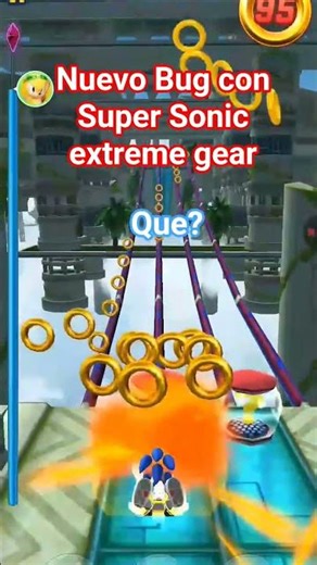Bug con Super Sonic extreme gear #sonic #sonicforces #sonicthehedgehog