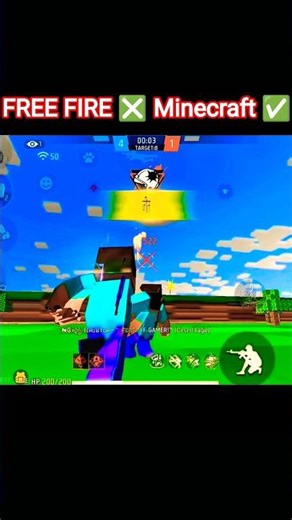 Free fire X Minecraft !!
