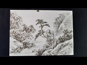 수묵산수화그리기#풍경화#한국화