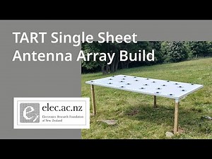 Single Sheet Radio Telescope Antenna Array Construction
