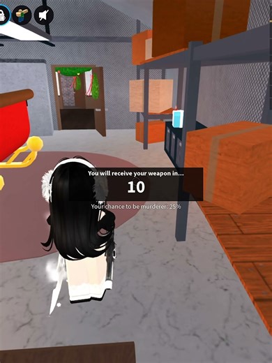 Quick murd round in small server #mm2 #roblox #fyp #murdermystery2