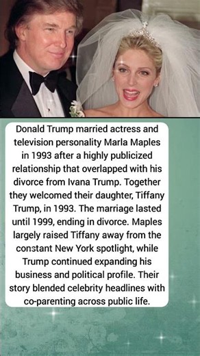 Trump & Marla's Public Marriage